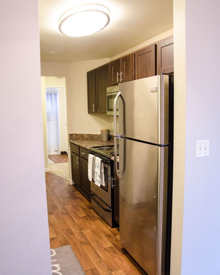 Kitchen at Latitude Apartments in Everett