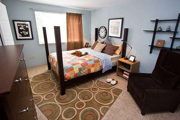 Bedroom at Olin Fields Apartments in Everett