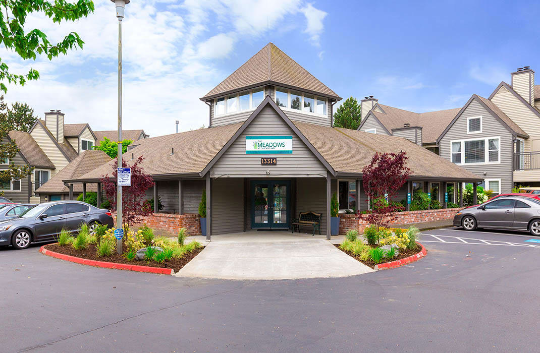 Exterior of Meadows at Cascade Park Apartments in Vancouver