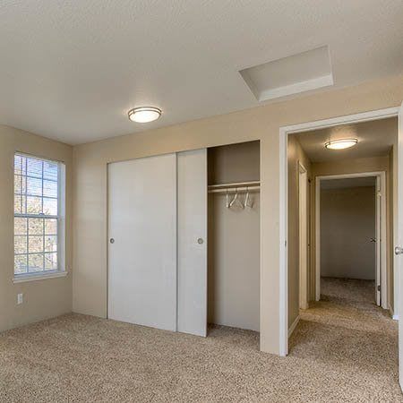 bedroom at Waters Edge Apartments in Kent, WA