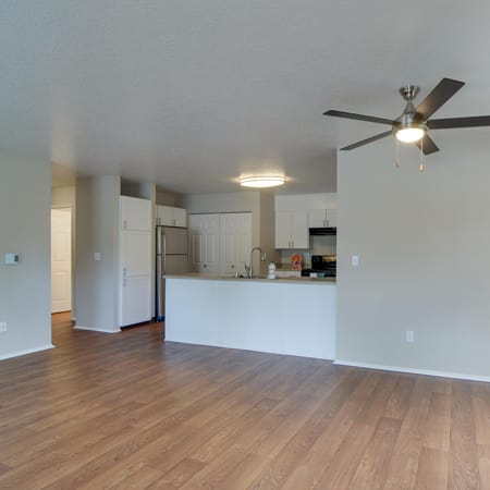 Living room at Carriage Park Apartments in Vancouver, WA