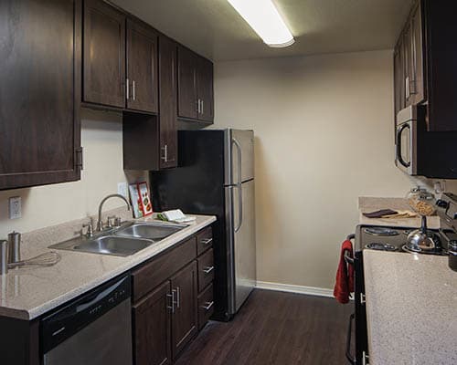 Kitchen at Shadow Ridge Apartments in Oceanside