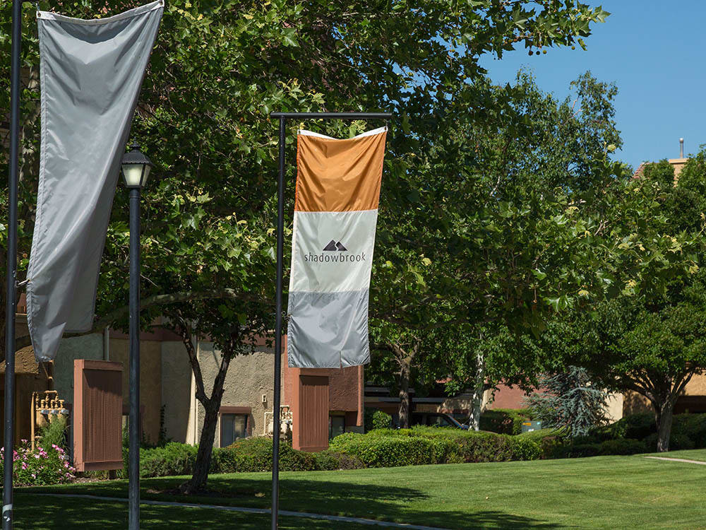 Outdoor spaces at Shadowbrook Apartments