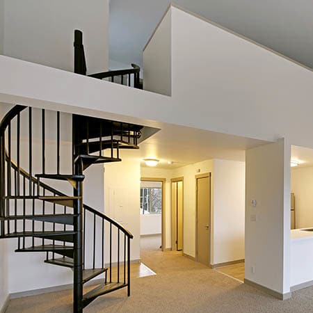 Living room at Elan 41 Apartments in Seattle