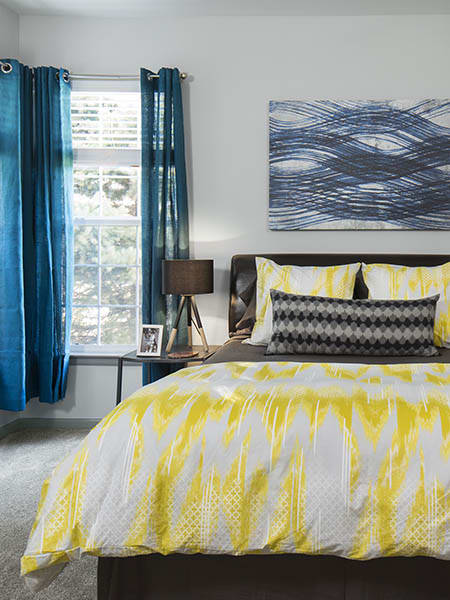 Bedroom at Gateway Park Apartments in Denver