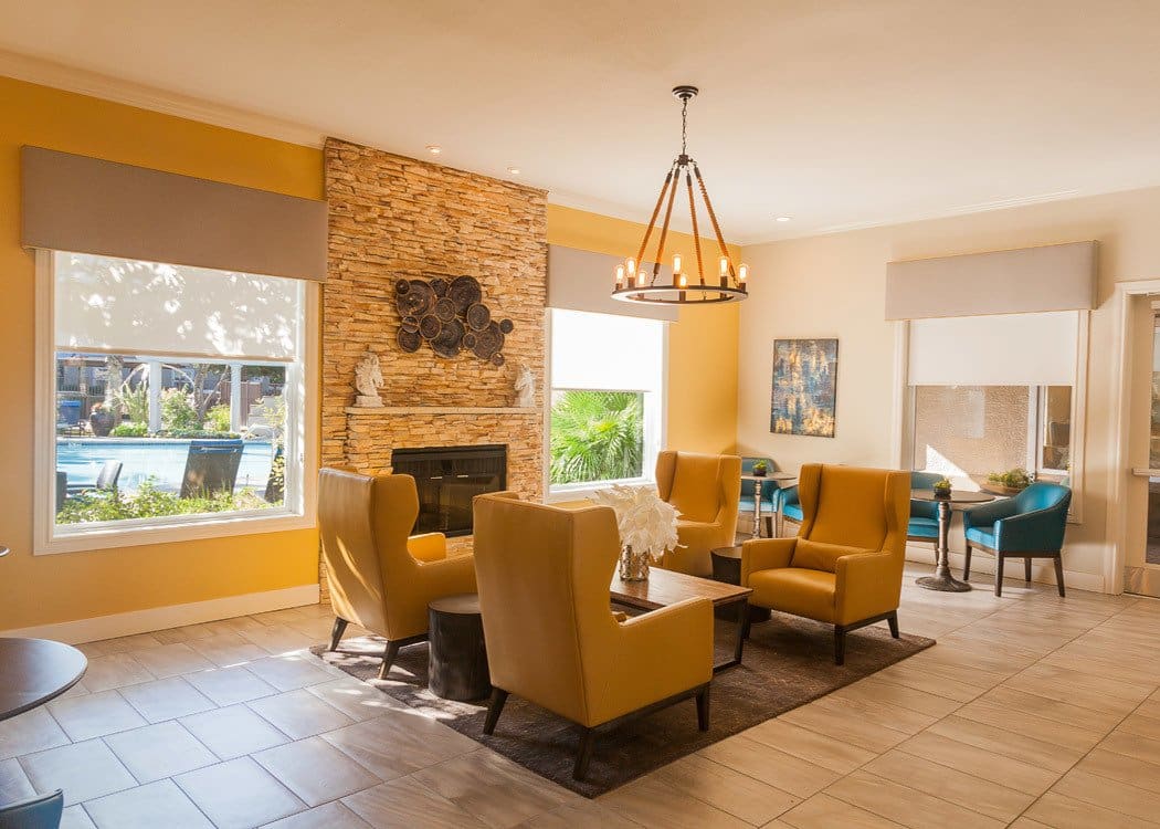Community Lounge at Hawthorn Village Apartments in Napa,CA