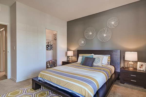 Spacious bedroom at Sierra Del Oro Apartments in Corona