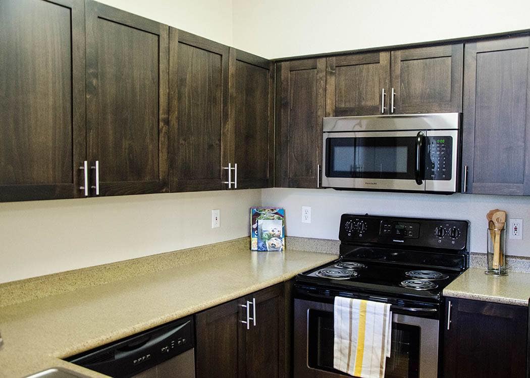 Kitchen at Wildreed Apartments