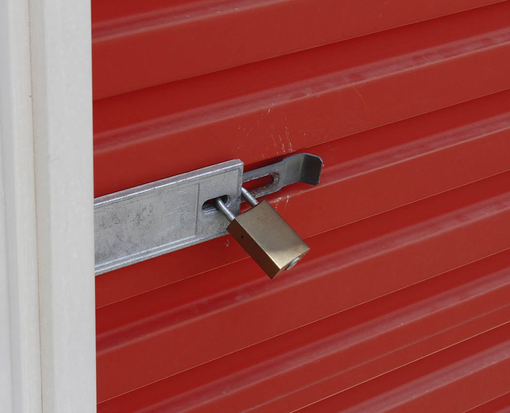 You provide your own lock and key so that you are the only one with access to your unit