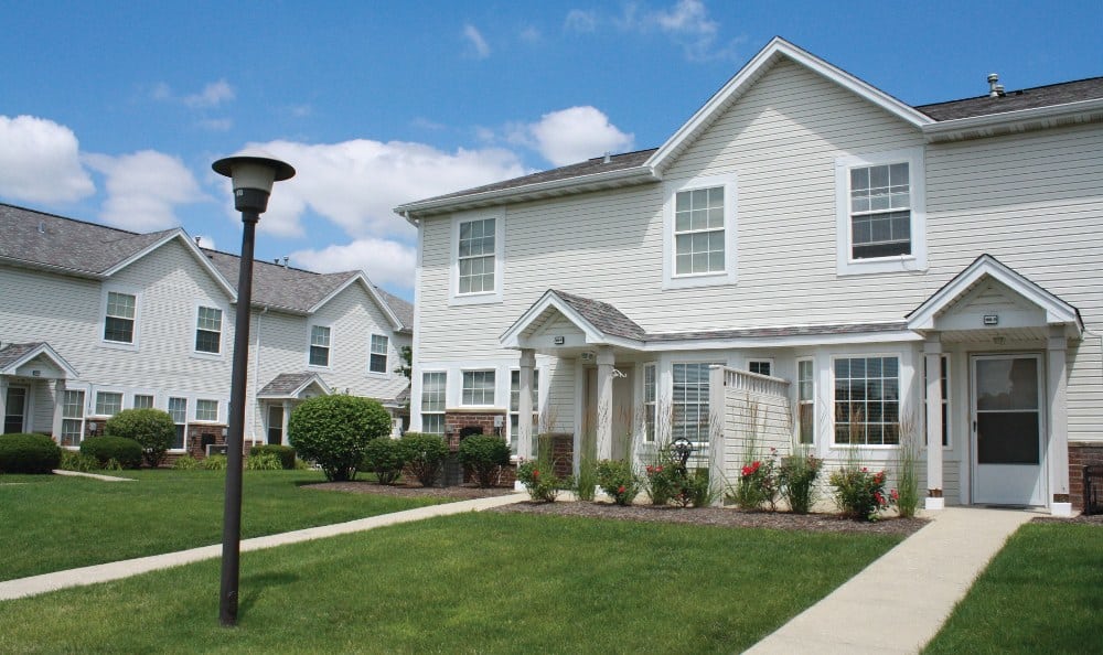 Home exterior at Lakeview Townhomes at Fox Valley
