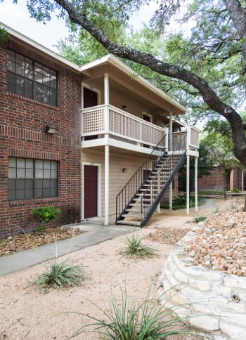 Apartment building exterior at Fountainhead