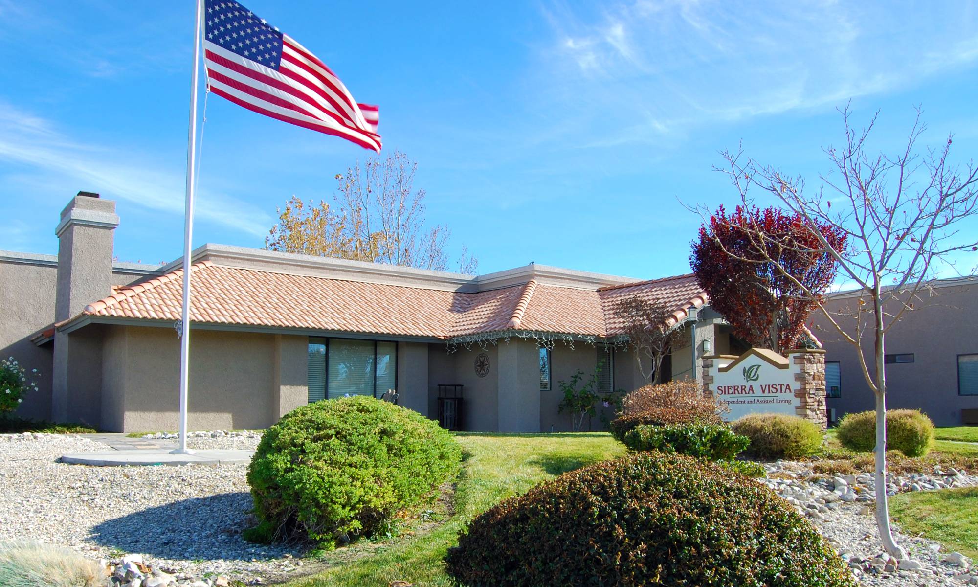 Main entrance of Sierra Vista Independent and Assisted Living
