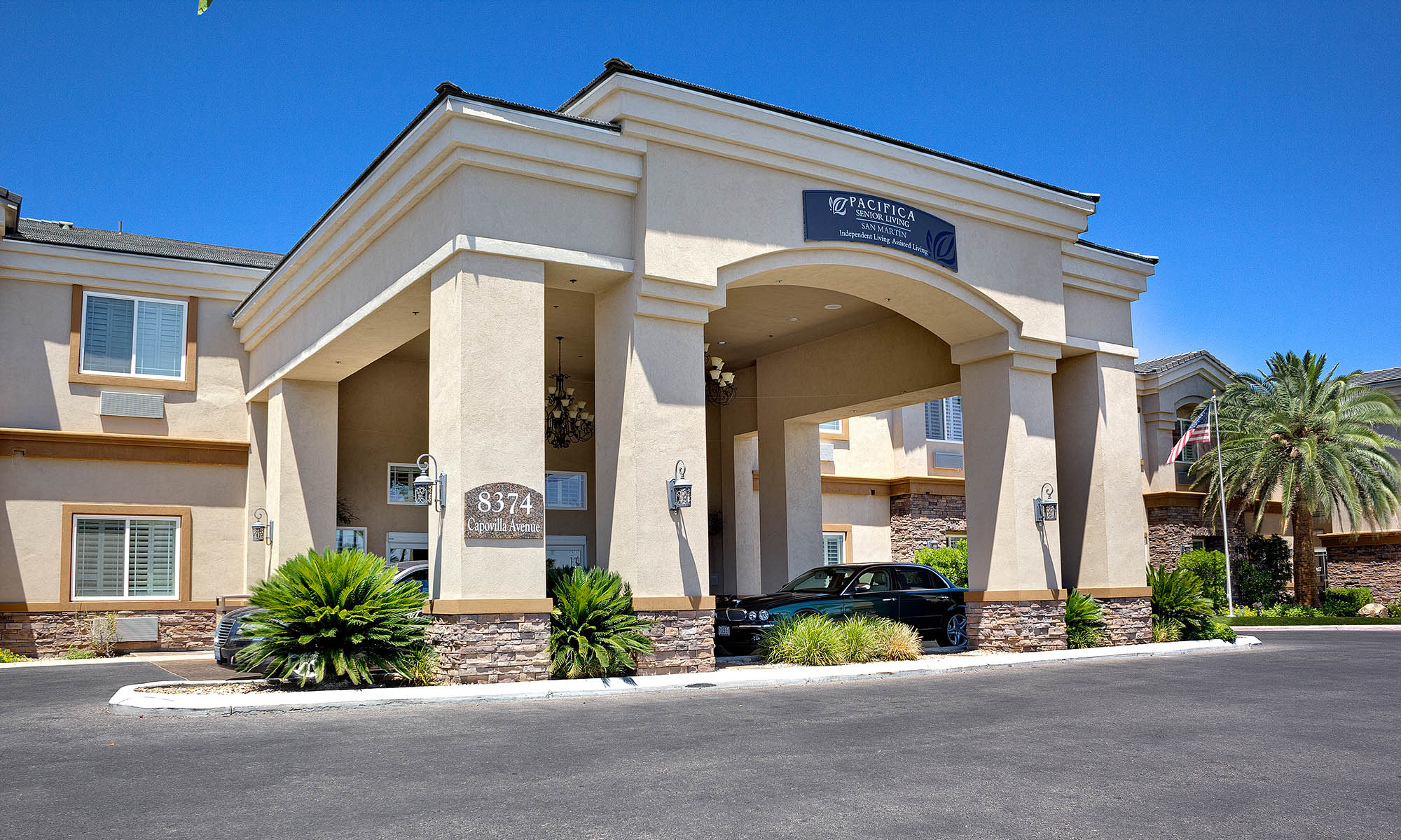 Exterior of Pacifica Senior Living San Martin
