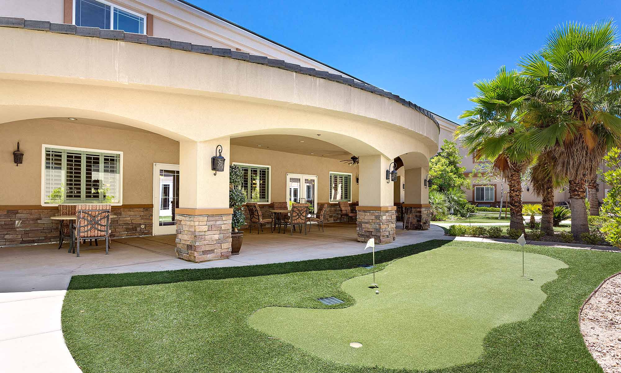 Golfing at Pacifica Senior Living San Martin