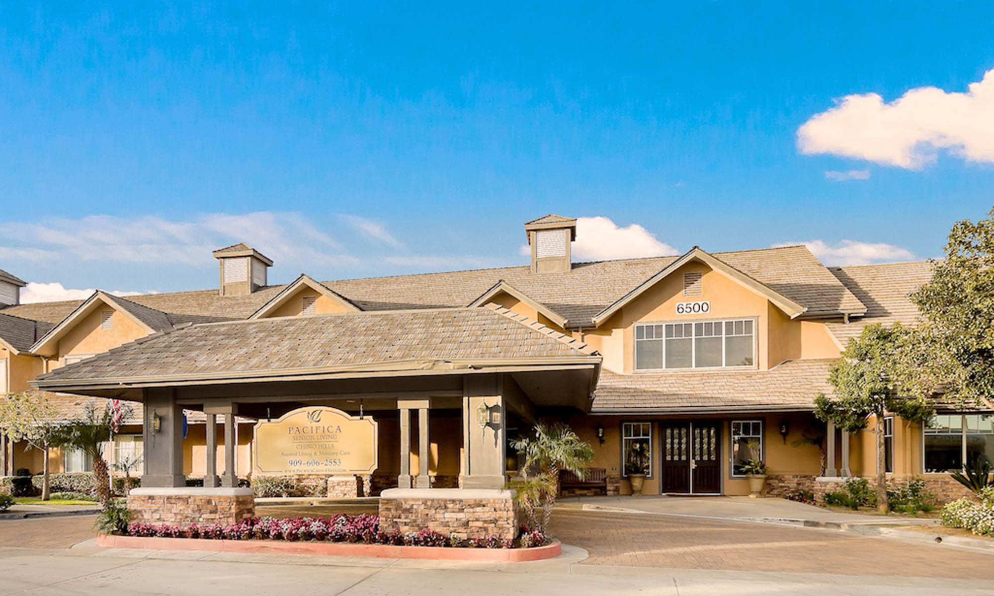 exterior of Pacifica Senior Living Chino Hills