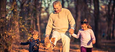 Happy grandpa living at NewForest Estates