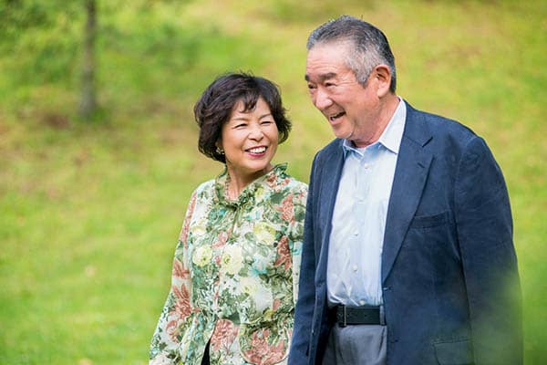 couple living at Sakura Gardens