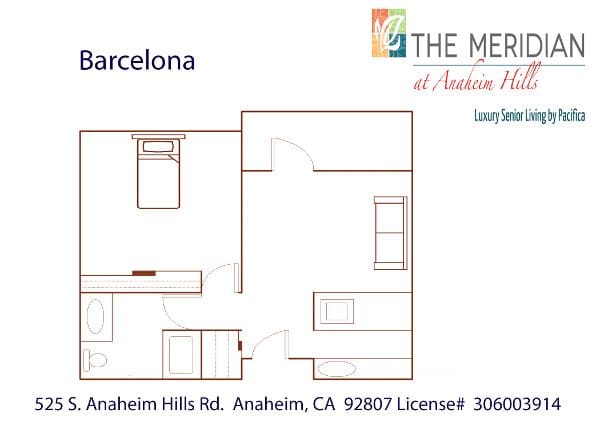 Barcelona floor plan at The Meridian at Anaheim Hills in Anaheim, CA