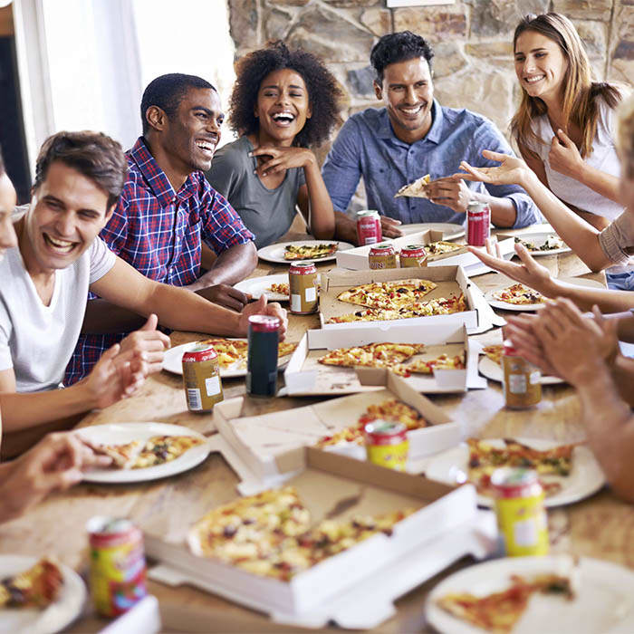 Pizza party at Harbor Vista in Portsmouth
