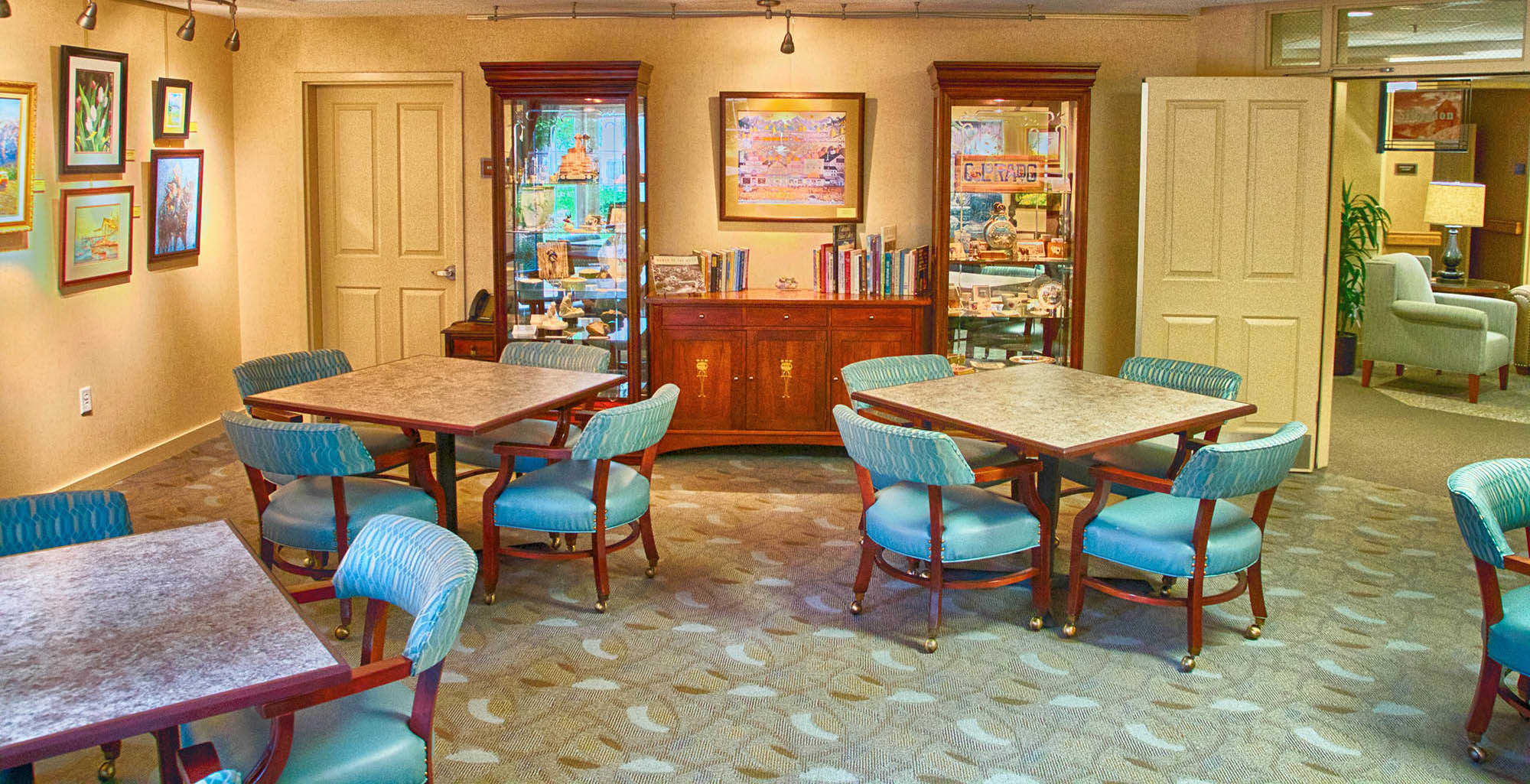 game room at Holly Creek