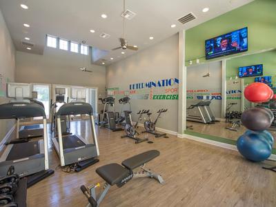 Fitness center at Springs at Laurens Road in Greenville