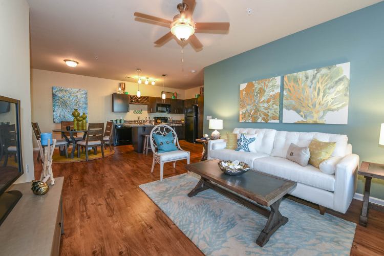 Living room at Springs at Juban Crossing