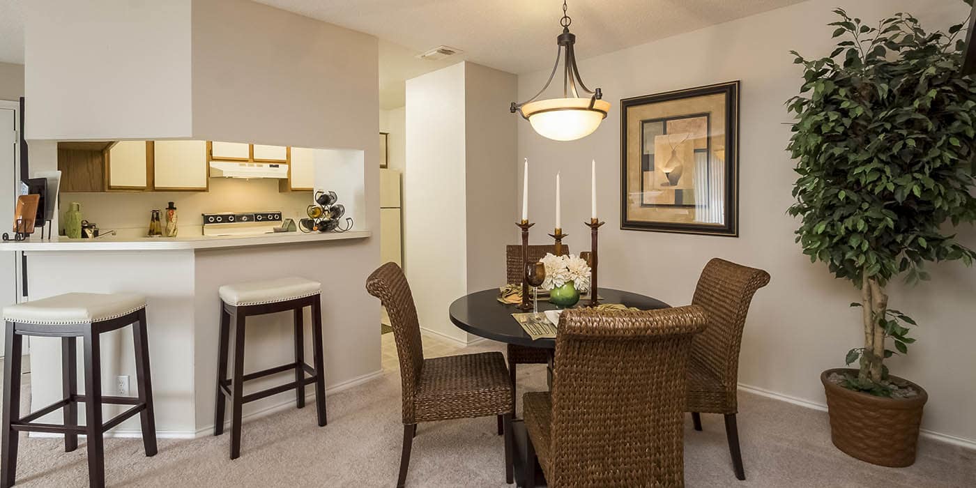 Spacious living room at The Commons