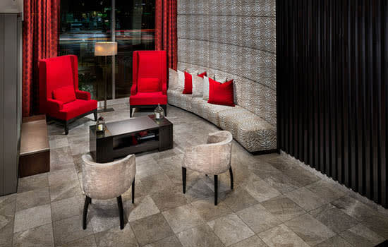 Luxurious seating area in the lobby at The Premier in The Premier