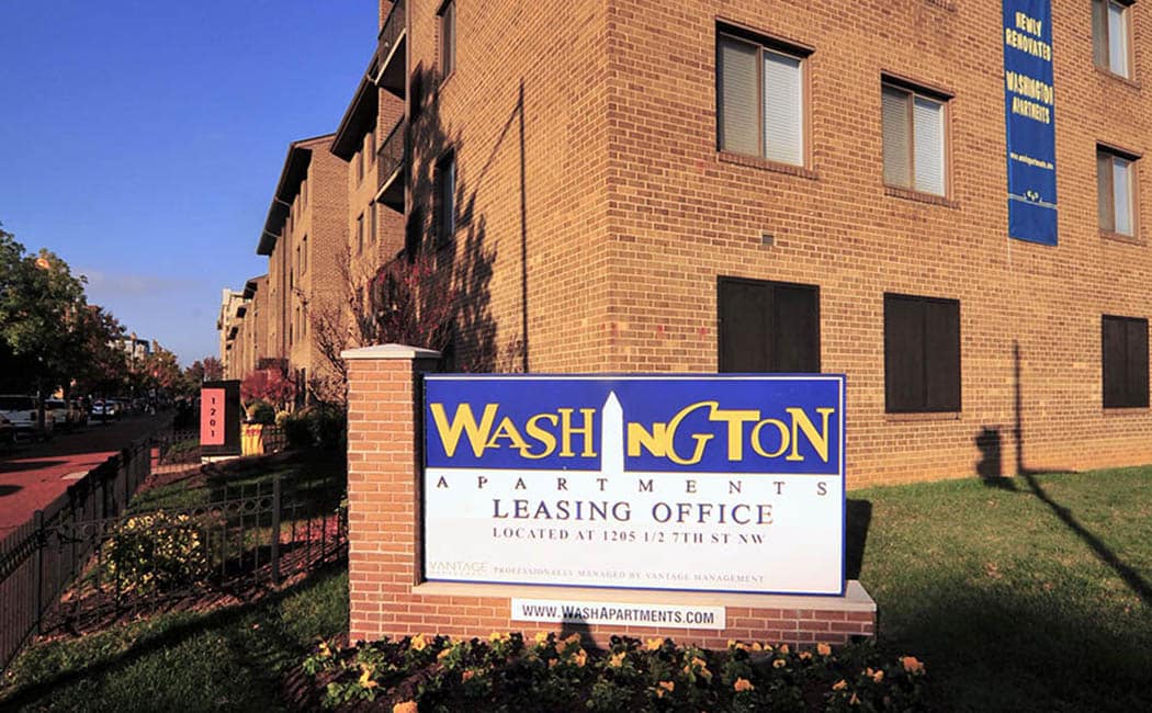 Washington Apartments is ideally located for the Washington living you love.