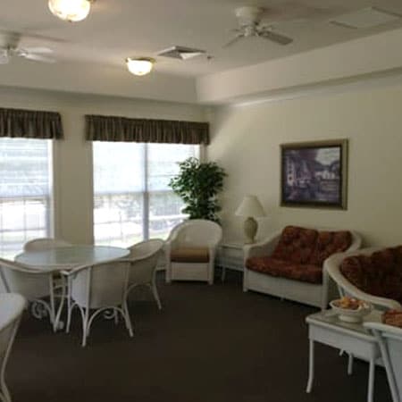 Community area at Carolina Reserve of Laurel Park