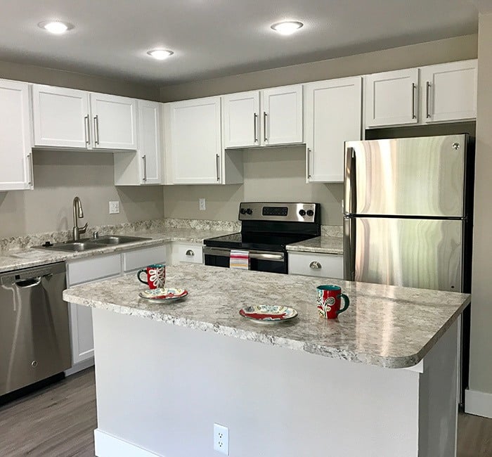 Upgraded kitchen at Chandlers Bay
