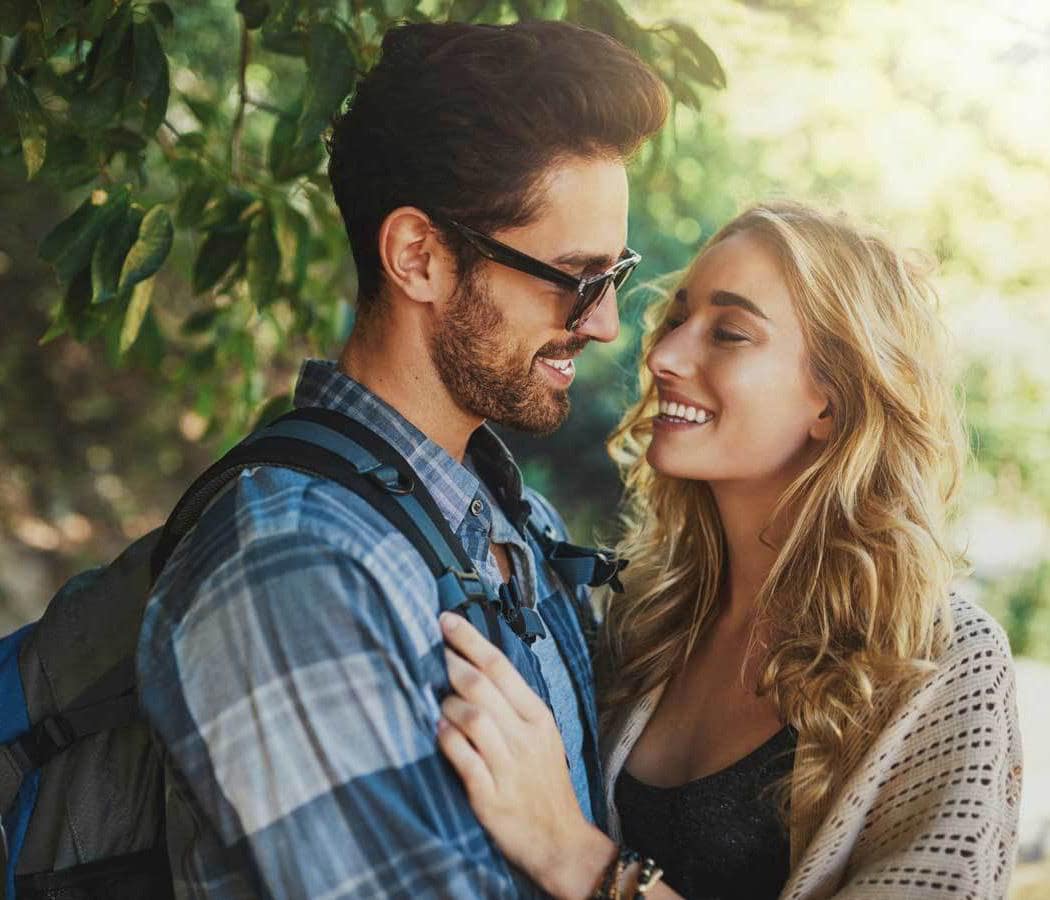 Surprise Lake Village couple enjoying a moment together
