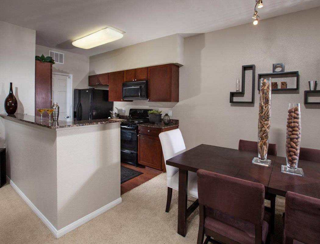 Fully Equipped kitchen at Vista Imperio Apartments in Riverside