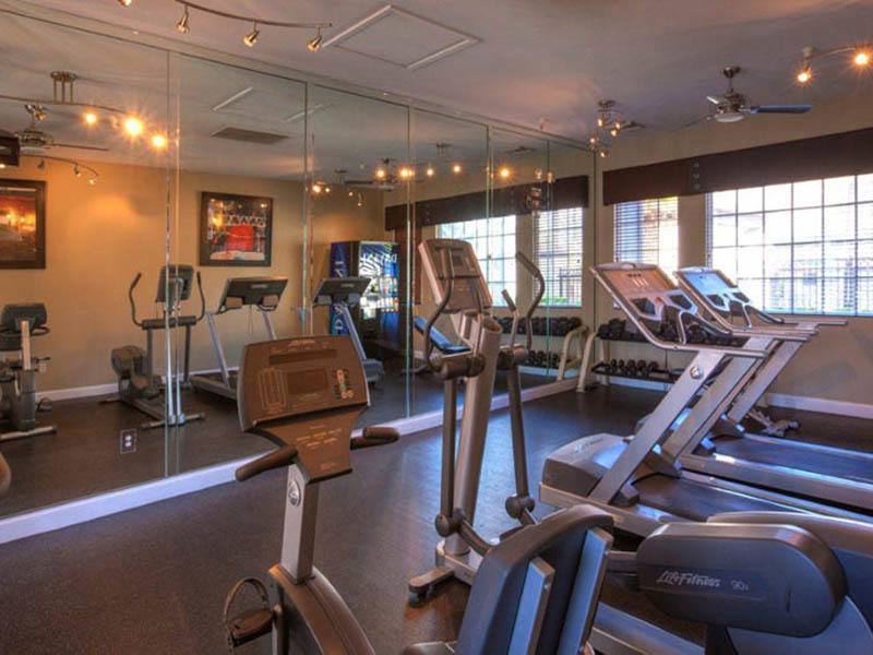 Fitness center at Vista Imperio Apartments