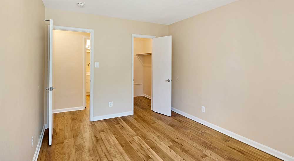 Bedroom closet at EastView Communities