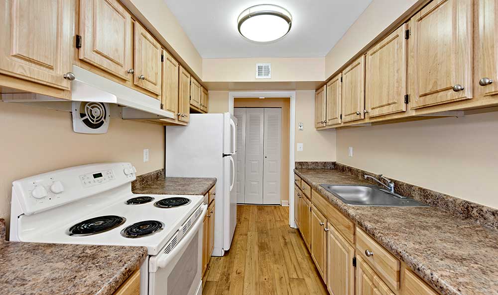 Upgraded kitchen at EastView Communities