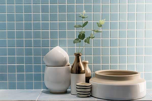 Tiled back-splash at Meadowbrook Run