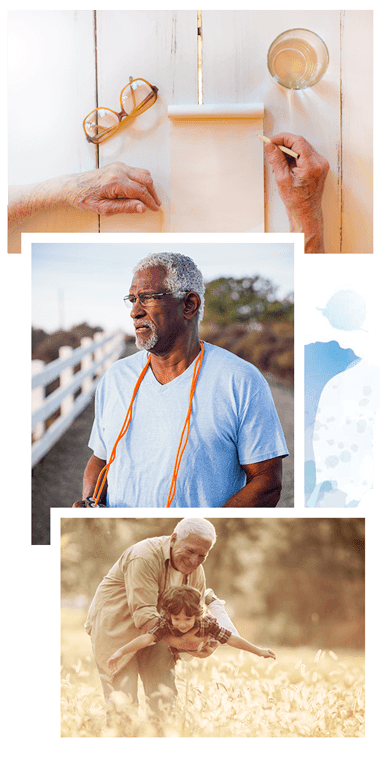 Photos collage of lifestyle options