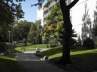 Pathway at Park Towers Apartments in Richton Park