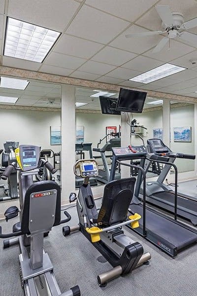 Fitness center at Maiden Bridge and Canongate Apartments in Pittsburgh