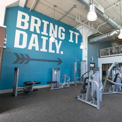 Fitness center at The Archer in Cleveland, OH