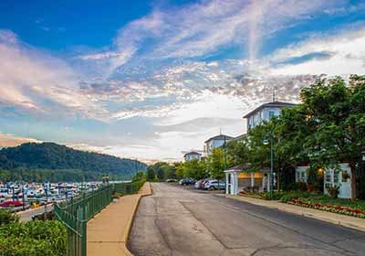 Exterior at The Docks Apartments in Pittsburgh, PA