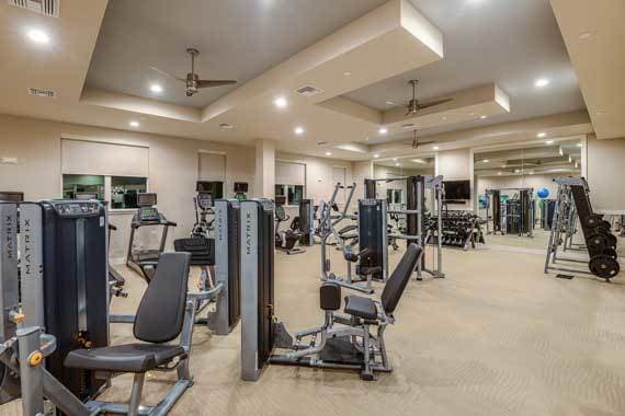 Stay healthy in our well equipped fitness center at CitySide Apartments