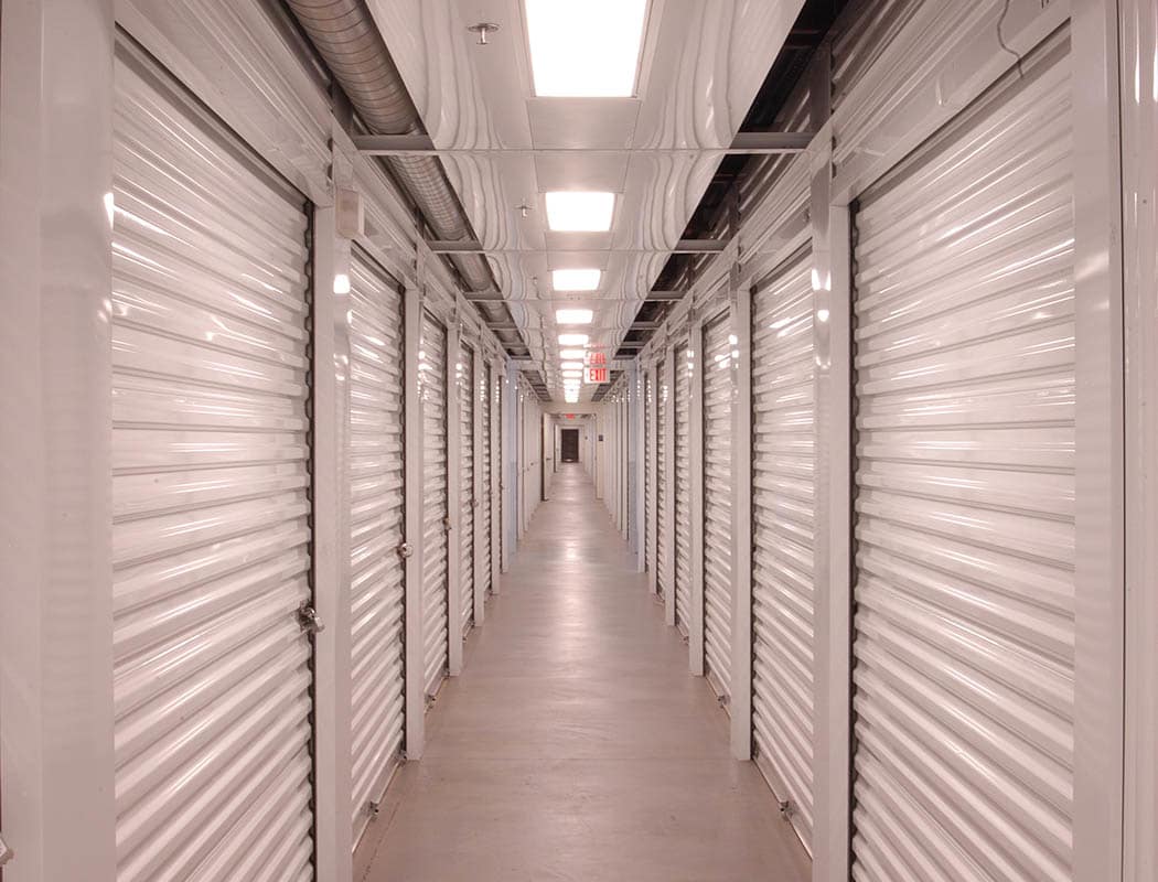 Interior storage units at Superior Self Storage in Gold River, California