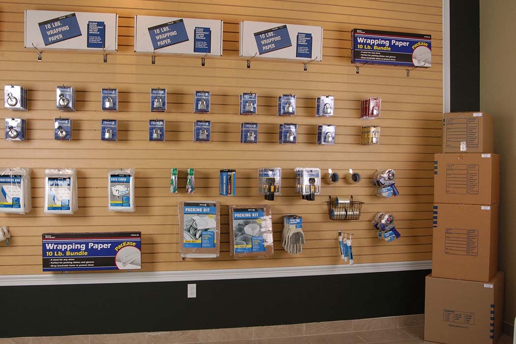 Storage supplies at Superior Self Storage in Sacramento