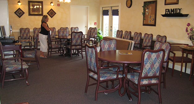Activity room at Flower Mound Assisted Living.