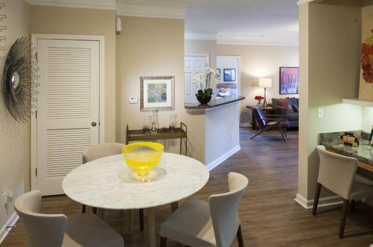 Model apartment at Carrington Park Apartments