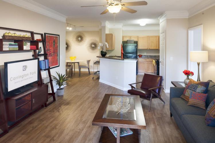 Model apartment at Carrington Park Apartments