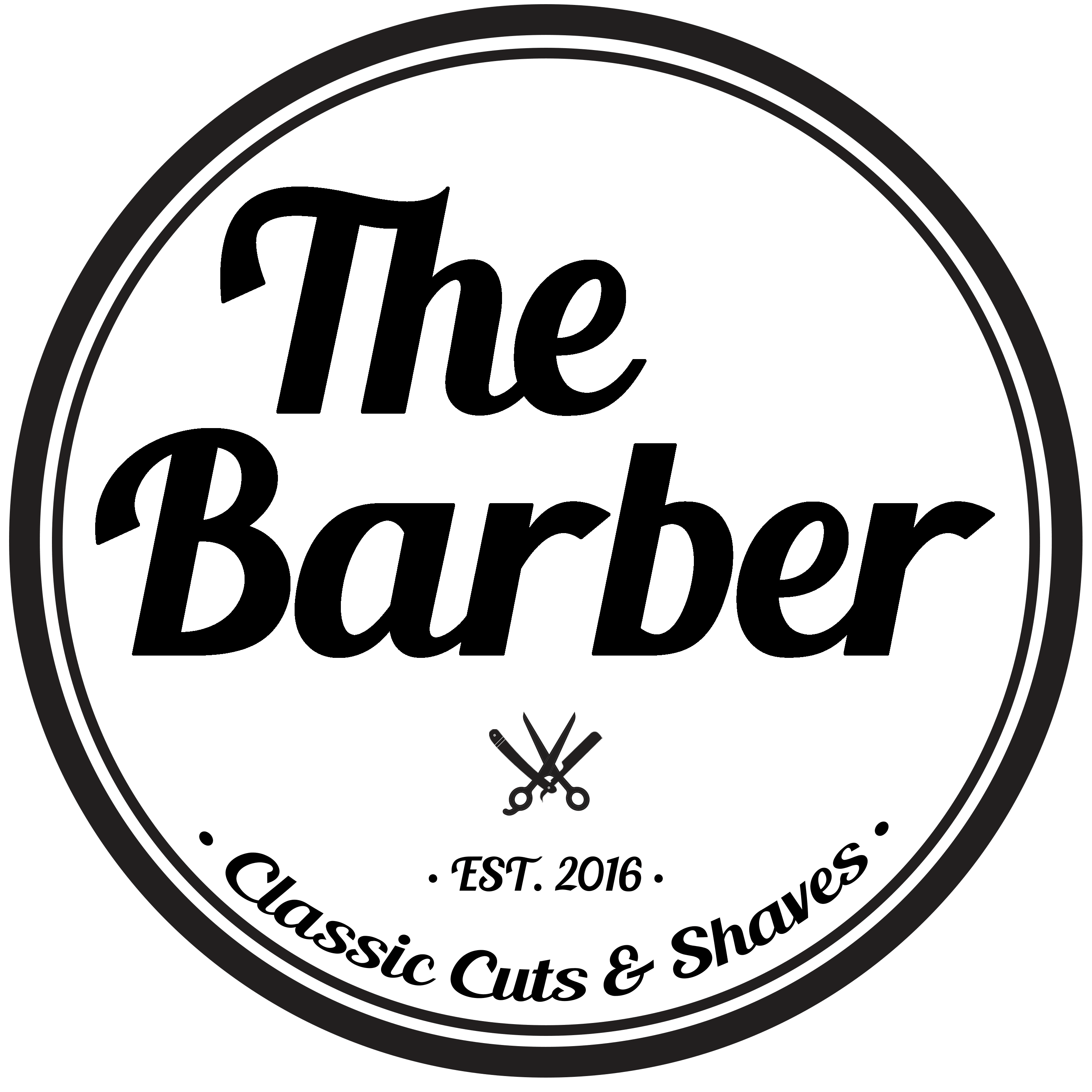 The barber logo at CitySide Apartments in Sarasota, Florida