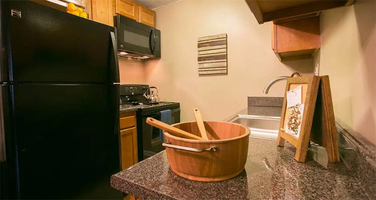 Beautiful kitchen at Solon Club Apartments